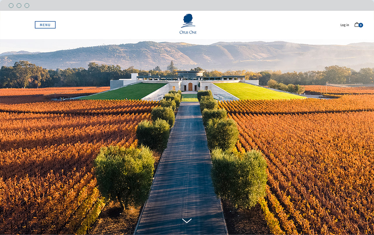 Opus One Homepage