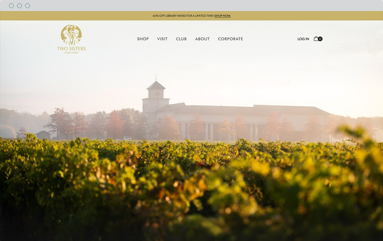 Two Sisters homepage